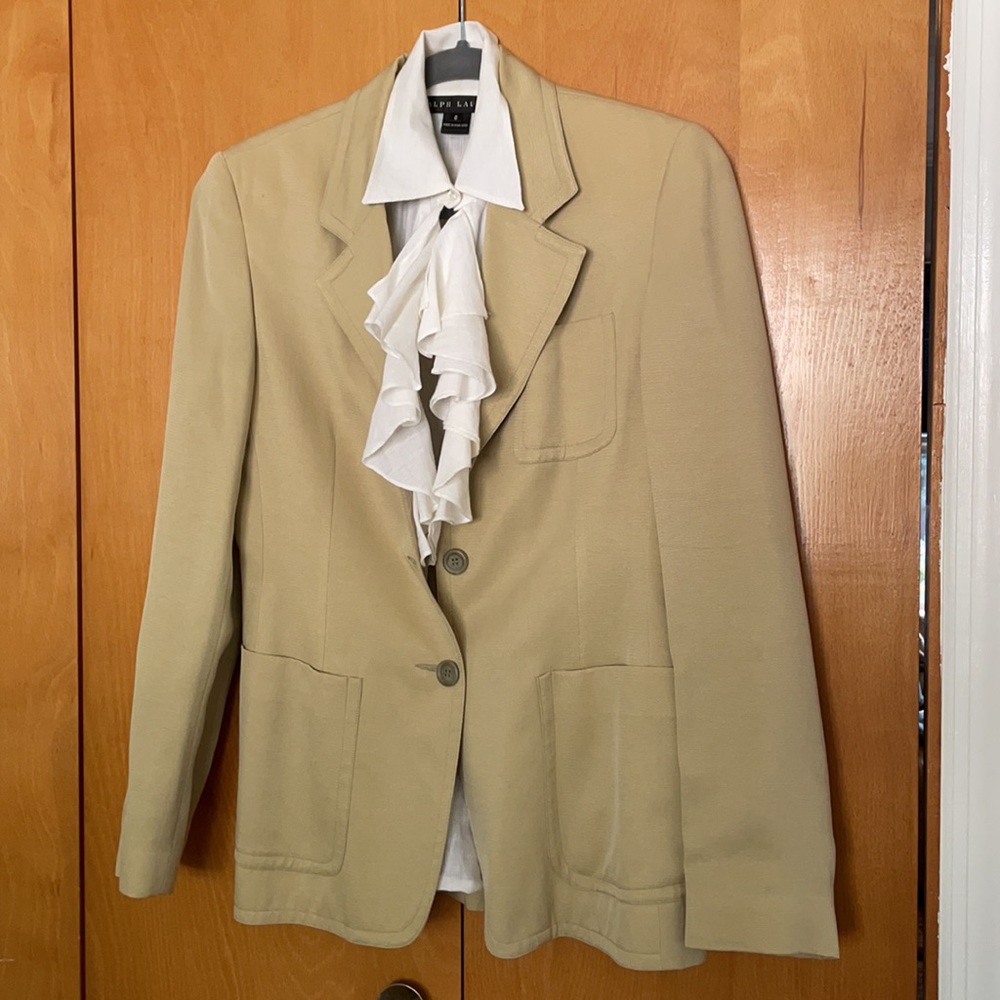 Louben Canadian Safari like Tan Blazer Sz 6